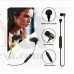 OkaeYa Wireless Rechargeble Bluetooth Earphone Syska H-15 Headset with Magnet System with inbuilt mic for Android.
